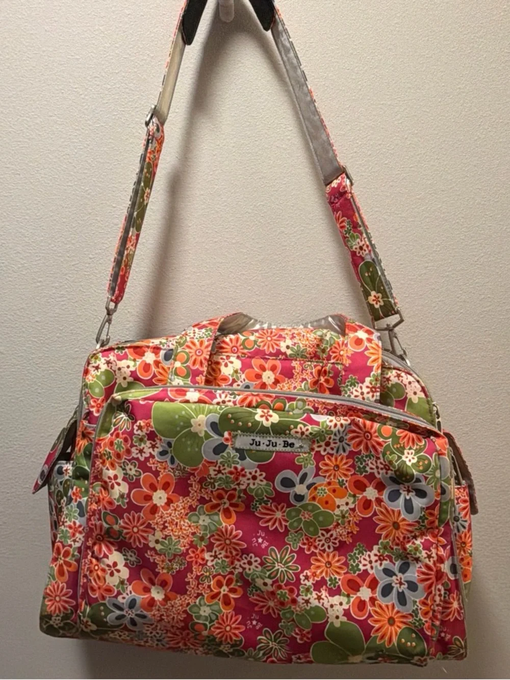 Ju-Ju-Be Floral Be Prepared Diaper or Duffle Bag in Perky Perennials